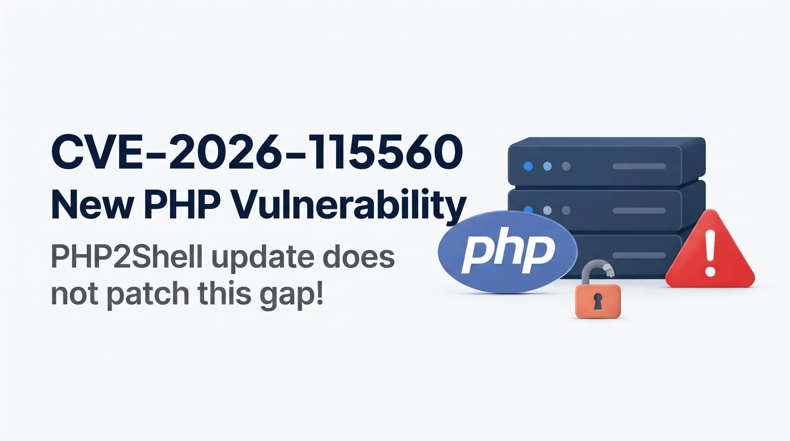 PHP'de yeni açık CVE-2026-115560: PHP2Shell güncellemesi bu açığı kapatmıyor PHP'de yeni açık CVE-2026-115560: PHP2Shell güncellemesi bu açığı kapatmıyor